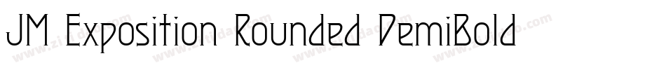 JM Exposition Rounded DemiBold字体转换